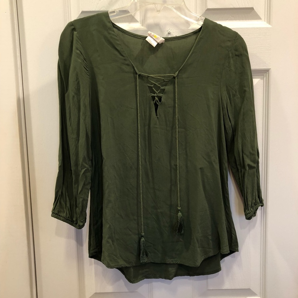 Lace Up Top